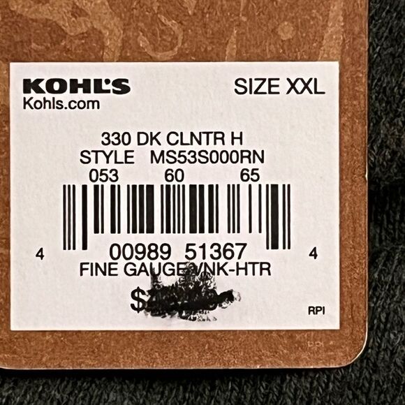 NWT Mens Heather Sweater Green XXL - Picture 7 of 8